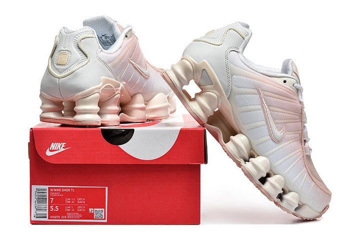 Nike Shox TL Sneakers in White and Pink