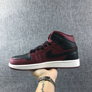 Jordan Air Jordan 1 Mid Sneakers Burgundy Black White