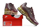 Nike Air Max Plus VII Sneakers Burgundy Silver Gold