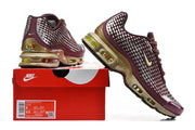 Nike Air Max Plus VII Sneakers Burgundy Silver Gold