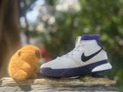 Nike Kobe 1 Kids' High-Top Sneakers White and Purple