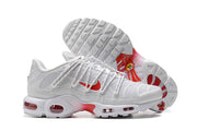 Nike Air Max Plus TN White and Red Sneakers