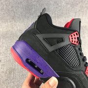 Jordan Air Jordan 4 Black Purple Red Sneakers