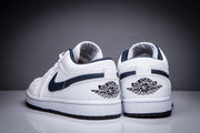 Jordan Air Jordan 1 Low White Dark Swoosh Sneakers