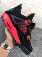 Jordan 4 Tattoo Black and Red Sneakers CT8527-016