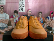 Tangerine Orange Slip-On Sneakers