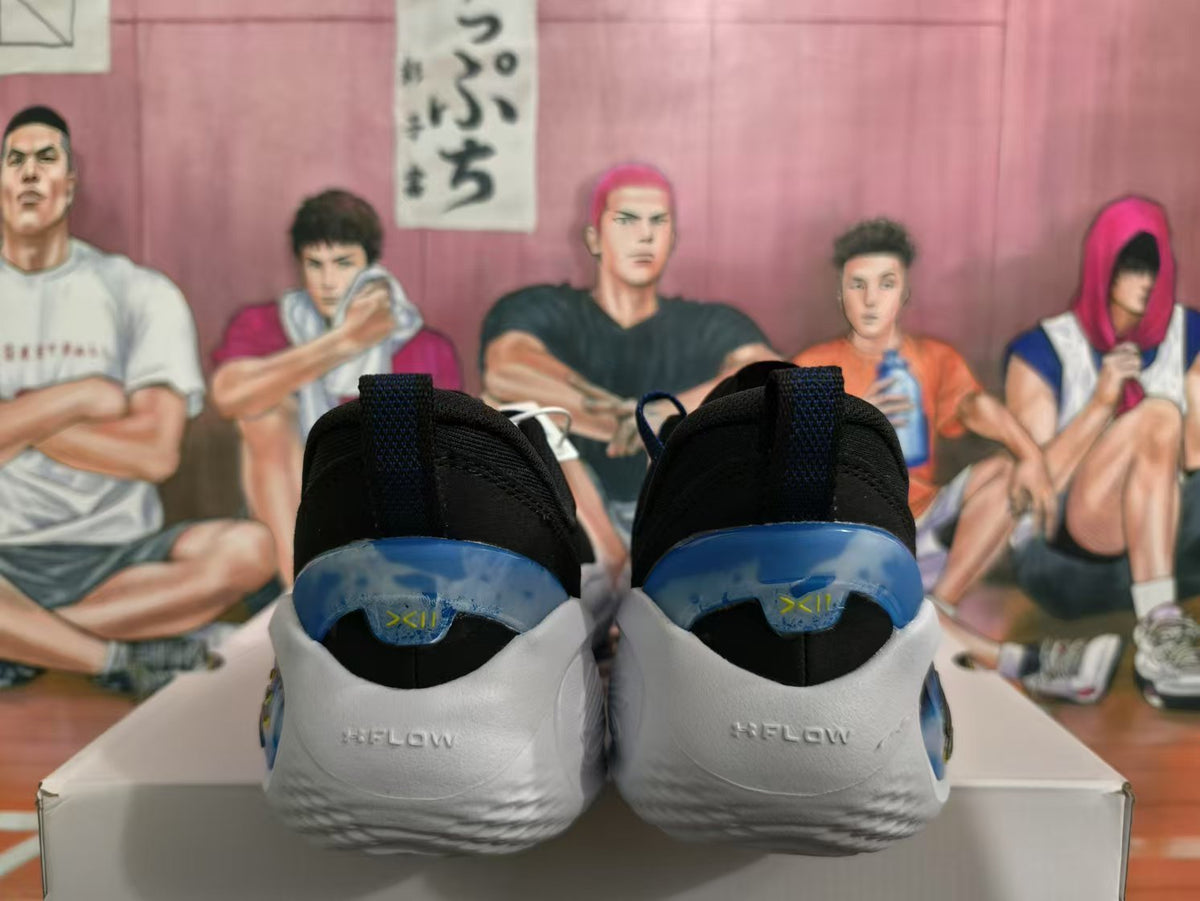 Li-Ning Black Blue Yellow Basketball Sneakers