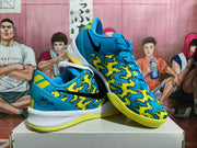 Nike Blue and Yellow Basketball Sneakers