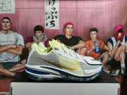 Nike GT Cut 3 Basketball Shoes White Yellow Blue