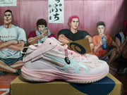 ASICS Basketball Shoes in Pink and White