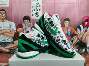 Nike Zoom Basketball Sneakers Dark Green Horse Print