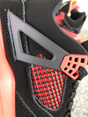 Jordan 4 Tattoo Black and Red Sneakers CT8527-016