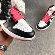 Jordan Air Jordan 1 High Dirty Pink Black Toe Sneakers