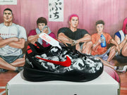 Nike Black and Red Basketball Sneakers