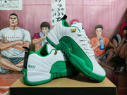 Jordan White Green Basketball Sneakers
