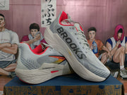 Brooks Hyperion Max Running Shoes White Gray Orange
