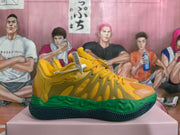 Basketball Sneakers in Yellow and Green