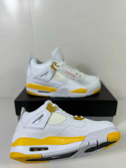 Jordan Air Jordan 4 Retro White Yellow Sneakers AQ9129-102