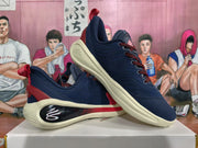 Blue and Red Basketball Sneakers