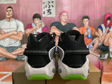 Nike Big Eyes Basketball Sneakers Black White Green