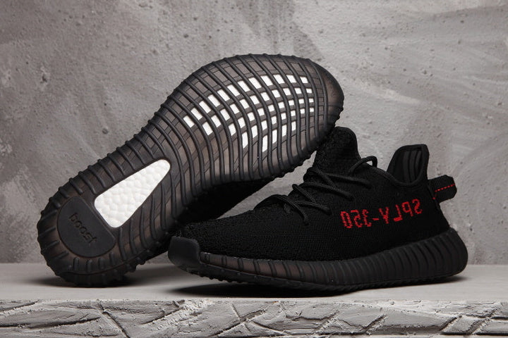 Yeezy 350 V2 Black Knit Sneakers