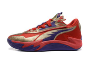 Puma ZEROS 902-1 Basketball Sneakers Red Purple Gold