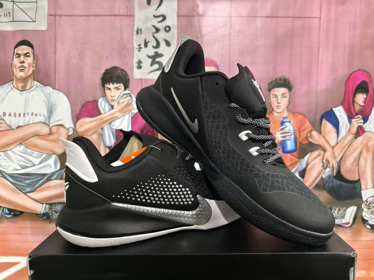 Nike Kobe Basketball Sneakers Black White Gray