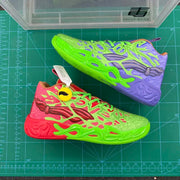 Puma M.E.L.O. TMNT High-Top Basketball Sneakers Purple Red