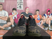 Nike Basketball Sneakers Black Olive Red Camouflage