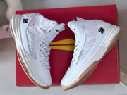 Nike HD2012 Kids Basketball Shoes, White and Gum