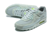 Nike Air Max 90 QS Sneakers in Gray and Lime