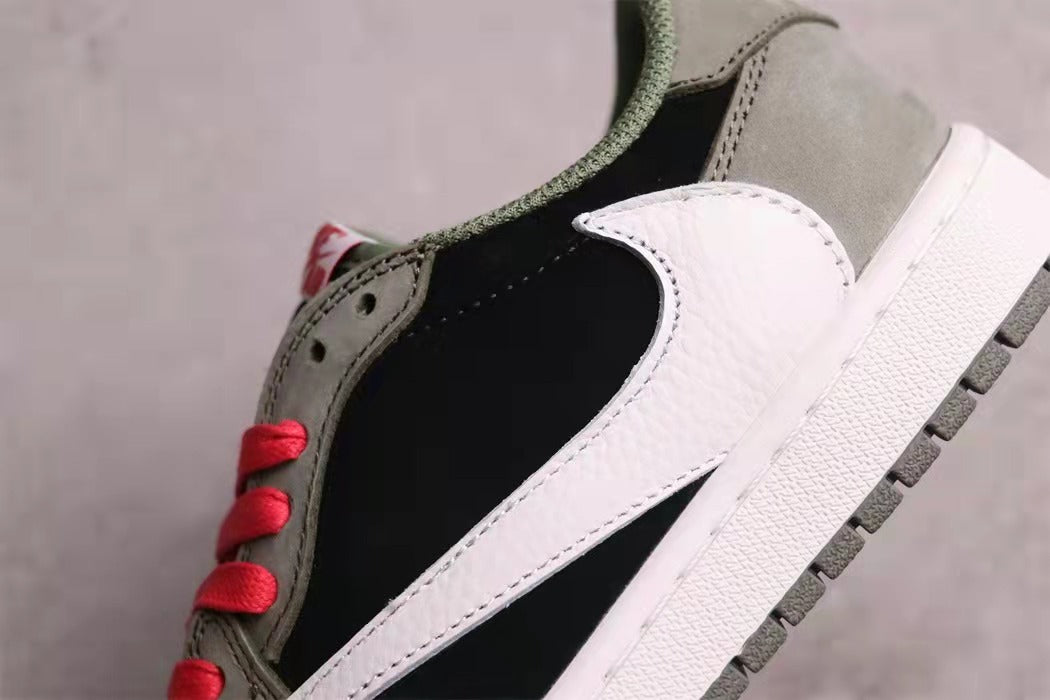 Jordan 1 Low Travis Scott Black Grey Sneakers CQ4277-008