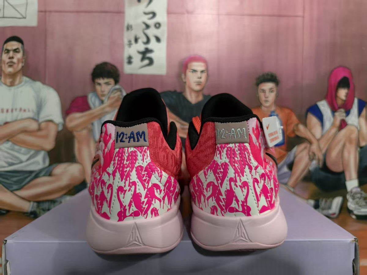 Nike Basketball Sneakers Coral Pink Black White