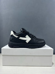 Off-White Out Of Office Sneakers Black White OMAI89C99LEA0191001