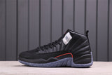 Air Jordan 12 Reverse Flu Game Black High-Top Sneakers DC1062-006