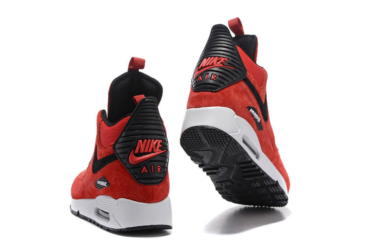 Nike Air Max 90 SneakerBoot High-Top Red Black