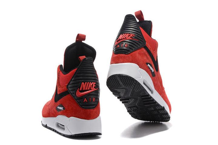 Nike Air Max 90 SneakerBoot High-Top Red Black