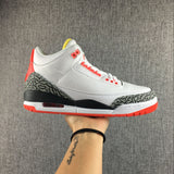 Jordan 3 White Red Yellow Black Sneakers