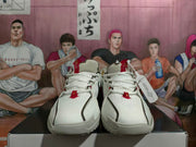 Nike Basketball Shoes, White, Black and Red Snake Year Style