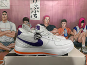 Nike White Purple and Orange Low-Top Sneakers
