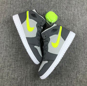 Jordan Air 1 Mid Grey Volt Sneakers 554724-072