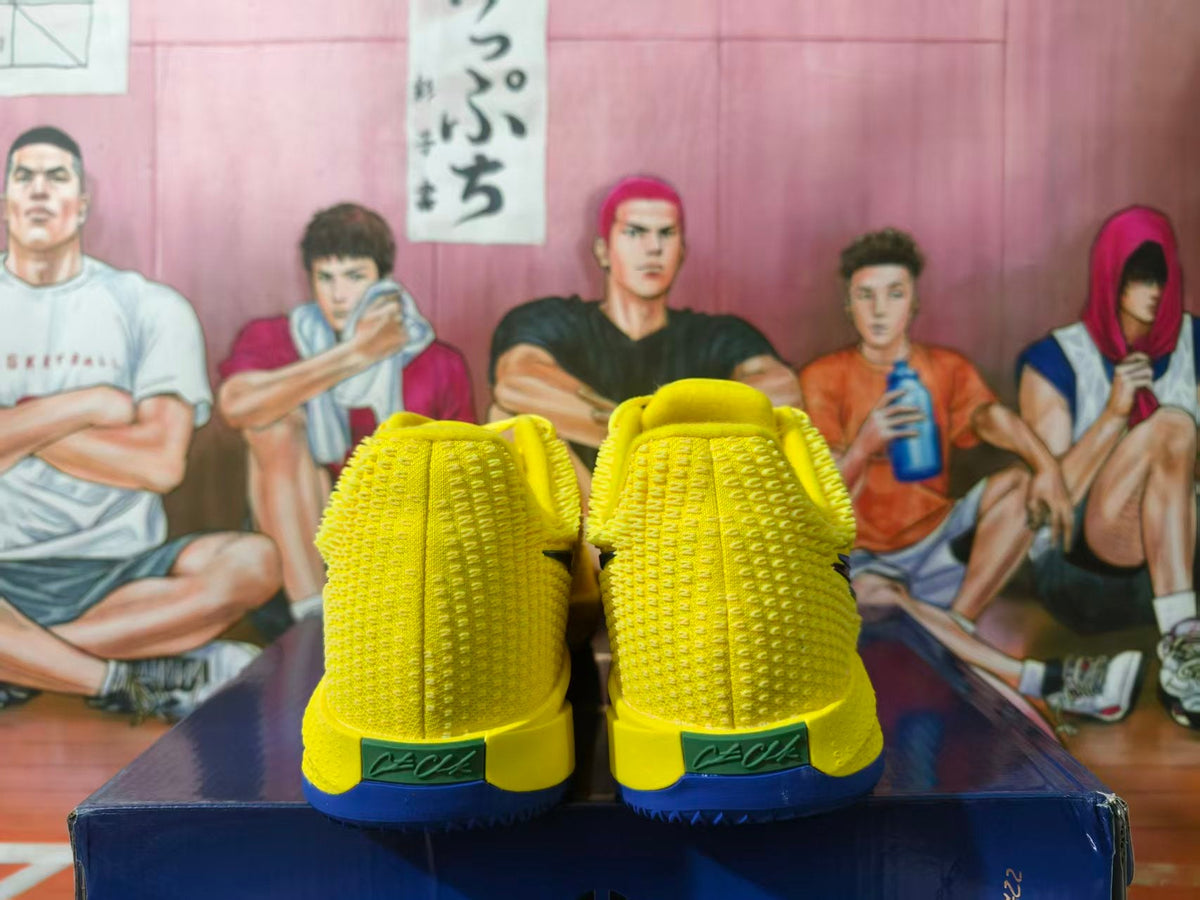 Nike LeBron Basketball Shoes in Yellow and Blue