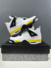 Jordan Air Jordan 4 White Yellow Retro Basketball Sneakers IO2468-102