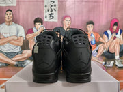 Black Basketball-Style Sneakers