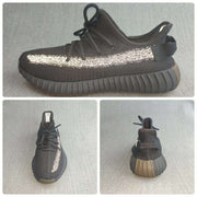 Yeezy 350 V2 Reflective Black Sneakers