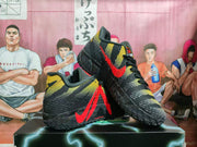 Nike Basketball Sneakers Carbon Gray Black Yellow Red