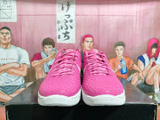 Nike Pink and White Basketball Sneakers