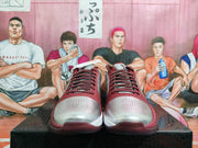Nike Basketball Sneakers Burgundy Silver White