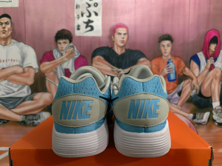 Nike Blue and White Low-Top Sneakers