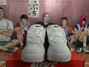 Nike White and Dark Green Sneakers